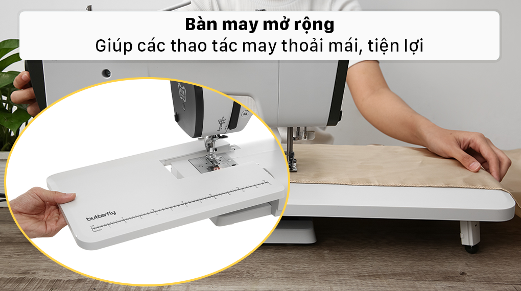 Máy có trang bị bàn mở rộng 